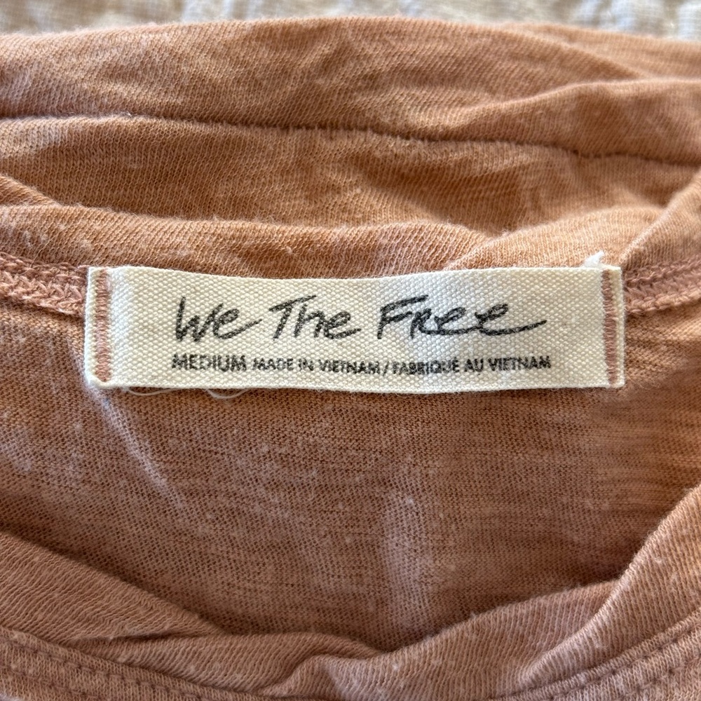 Free People/We the Free Coral, Sleeveless “Pearl Tank” - Picture 7 of 9